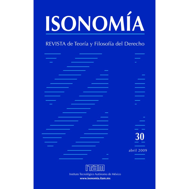 ISONOMÍA XXX / Abril 2009 (Migración, justicia y fronteras territoriales)