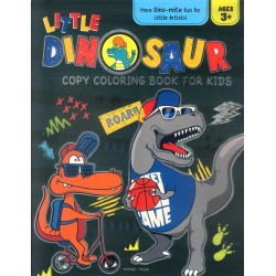 LITTLE DINOSAUR. Copy Coloring Book For Kids
